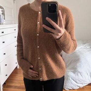 Sézane Gaspard Cardigan in Brown (camel) XS
